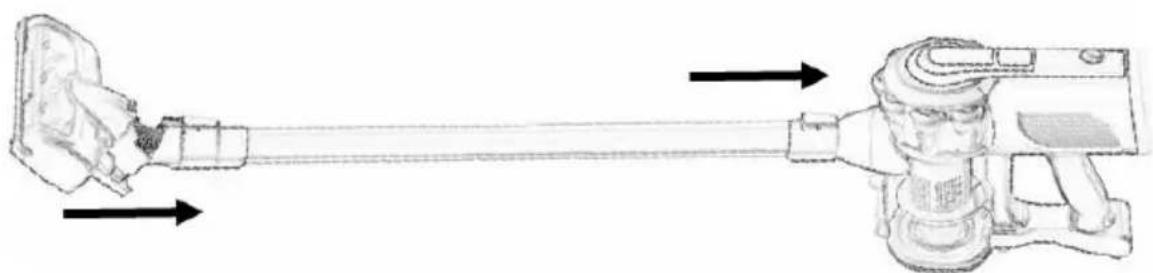 Haeger Venus Plus 600 VC-600.047A - Montagem do aspirador - 1