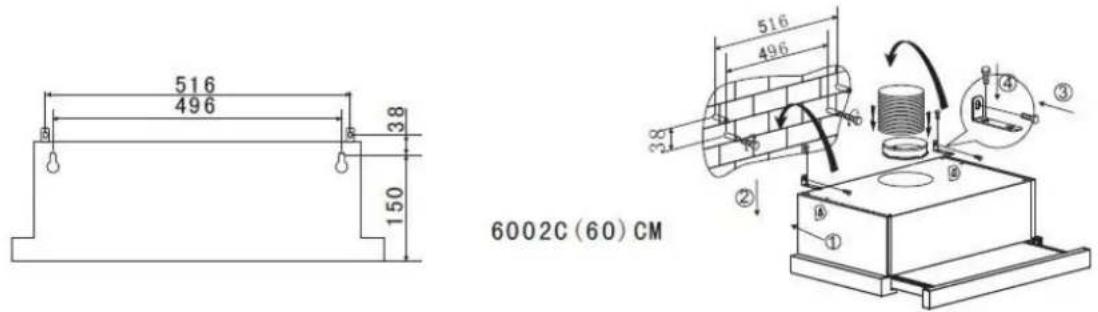 516 496 38 150 516 496 38 ② ③ ④ ⑤ 6002C (60) CM