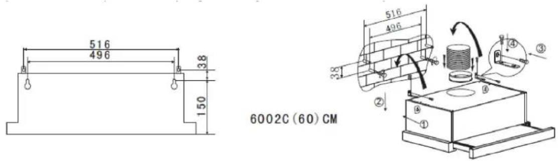 516 496 38 150 516 496 38 ② ③ ④ ⑤ 6002C (60) CM