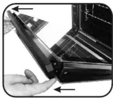 CANDY FCT686NR - RIMOZIONE DELLO SPORTELLO DEL FORNO - 6