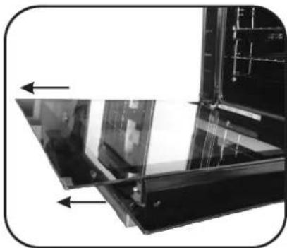 CANDY FCT615NRWF - ENTFERNEN DES BACKOFENFENSTERS - 1