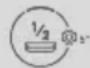 CANDY CS 5C5F0MA - HALF LOAD/SETTING button - 1