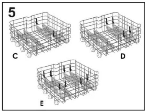 CANDY CS 5C5F0MA - Foldable racks (only on some models) - 1