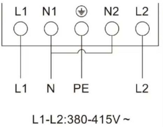CANDY PCI30BCI642CBB - Branchement de la plaque sur le secteur - 2