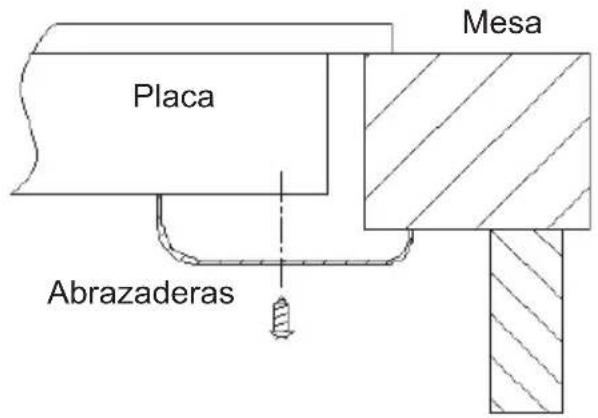 CANDY PCI30BCI642CBB - Colocar las abrazaderas de fijación - 2
