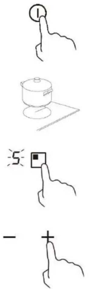 CANDY PCI30BCI642CBB - Per avviare la cottura - 1