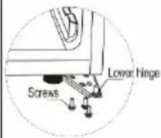 CANDY CWC 021 M/NF - Reversing the Door Swing of Your Wine Cooler - 6