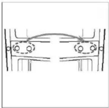 CANDY CDH1S313EW - Uşă inversă - 2