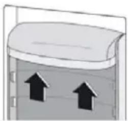 CANDY CDH1S313EW - Colocar os compartimentos das portas - 1