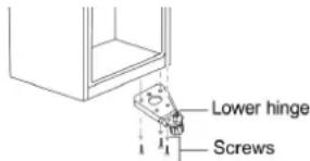 CANDY CDG1S514EWK - Reversing the Door Swing - 4