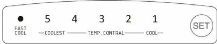 CANDY CDG1S514EWK - Настройка на температурата: - 1