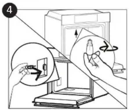CANDY FCM665B - Changing the Bulb (A seconda del modello del forno.) - 4