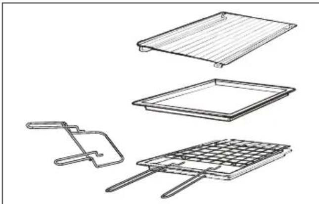 CANDY FCM665B - Grillpfannen-Set (nur falls vorhanden) - 1