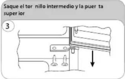 CANDY CDH1S513EW - INVER TIRE EL SENTIDO DE APERTURA DE LAS PUERTAS - 3