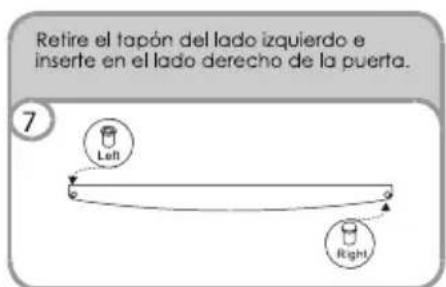 CANDY CDH1S513EW - INVER TIRE EL SENTIDO DE APERTURA DE LAS PUERTAS - 7