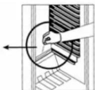 CANDY CMLS68EW - The defrost drain hole - 2