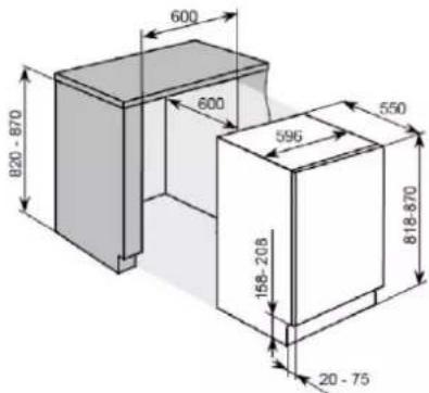 CANDY CMLS68EW - SPECIFICHE DEL FRIGO/DISPENSA - 1