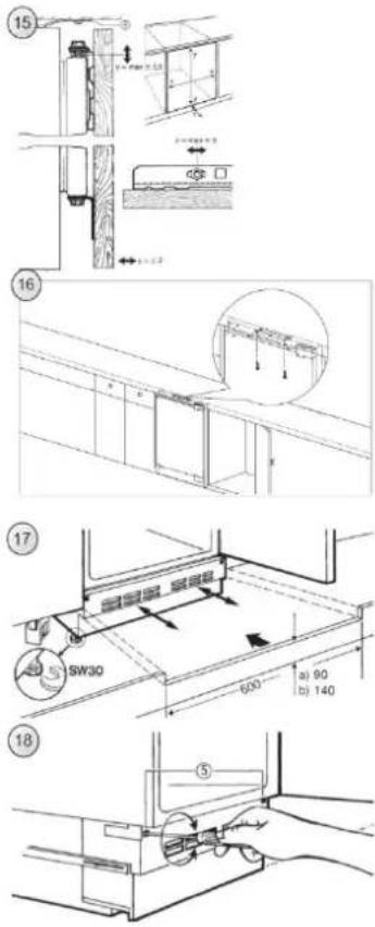 CANDY CM4SE68EWK - FITTING FURNITURE BOARD TO APPLIANCE DOOR - 6