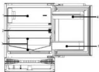 CANDY CM4SE68EWK - SCHEMAT LODÓWKI - 1