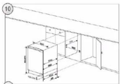 CANDY CM4SE68EWK - FITTING FURNITURE BOARD TO APPLIANCE DOOR - 2