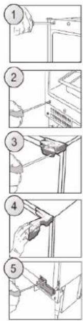 CANDY CM4SE68EWK - MONTAGE DE LA PLANCHE DU MEUBLE SUR LA PORTE DE L'APPAREIL - 1