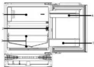 CANDY CM4SE68EWK - DIAGRAMA DEL FRIGORÍFICO - 1