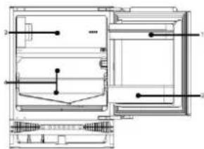 CANDY CM4SE68EWK - Compartiment voor koud bewaren - 1