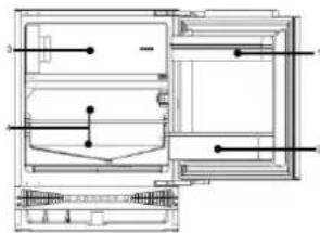 CANDY CM4SE68EWK - Cold storage compartment - 1