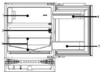 CANDY CM4SE68EWK - DIAGRAMA DO FRIGORÍFICO - 1