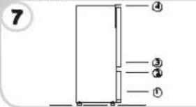 CANDY CKBBF 172 KN - INVERSER LE SENS D'OUVERTURE DES PORTES - 6