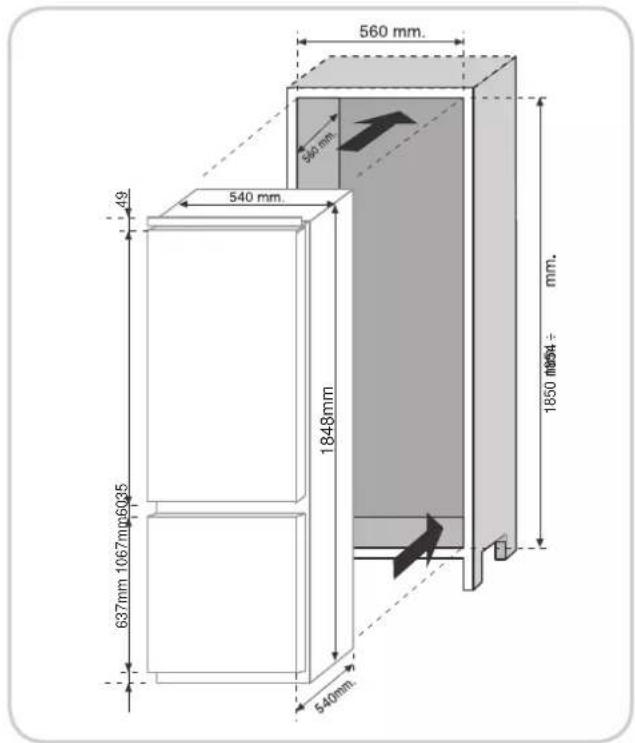 CANDY CKBBF 172 KN - PRODUCTAFMETINGEN EN INBOUWKAST - 2