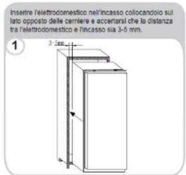 CANDY CMLS59EWI - INSTALLAZIONE DELL'ELETTRODOMESTICO A INCASSO - 1