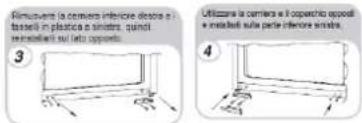 CANDY CMLS59EWI - INVERSIONE DEL SENSO DI APERTURA DEGLI SPORTELLI - 2