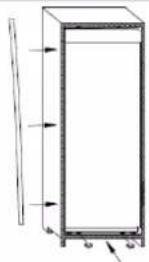 CANDY CMLS59EWI - INVERSER LE S ENS D'OUVERTUR E DES PORTES - 6