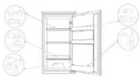 CANDY CMLS59EWI - Zona del frigorífico Frutas/ Verduras - 1