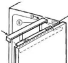 CANDY CUS68EW - Fitting the furniture door to the appliance - 4