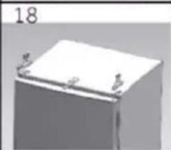 CANDY CUQS 513EWK - Étapes de montage (Fig. 9.6): - 6
