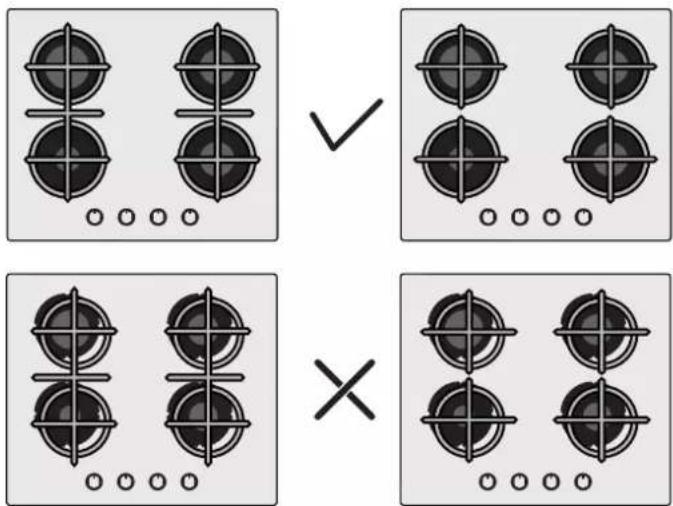 CANDY CWVB6B - USE OF HOB - USER INSTRUCTIONS - 1