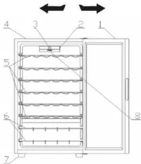 CANDY CWC 150 ED/NF - REVERSIBLE DOOR - 1