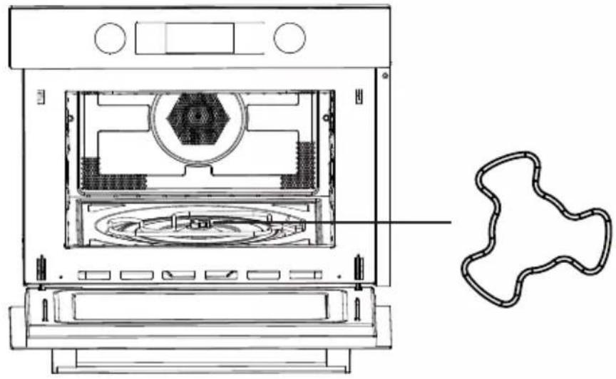 CANDY MIC440VNTB - Tarkista pyörivän akselin paikka uunissa - 1