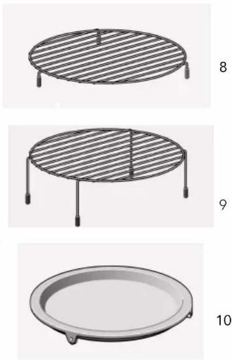 CANDY MIC440VNTB - Names of Oven Parts and Accessories - 2