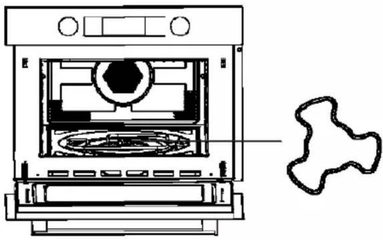 CANDY MIC440VNTB - Installation du plateau tournant - 1