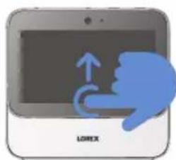 Lorex HC64ATU-W - Gestos de la pantalla táctil - 2