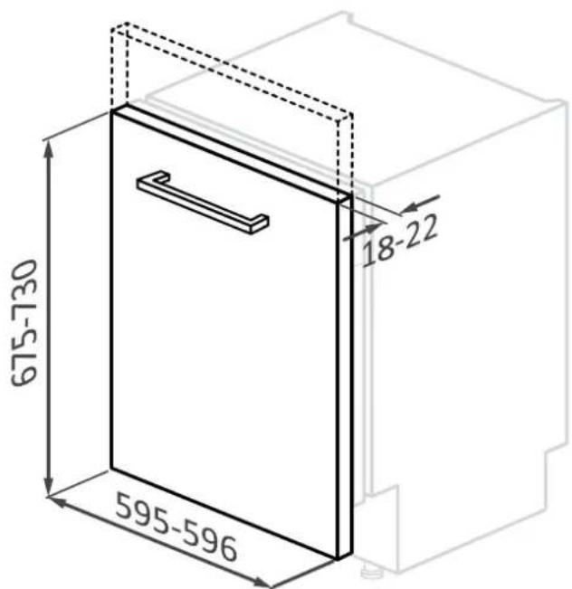 CANDY CIMC E0W 3E53 - Mosogatógép méretei - 2