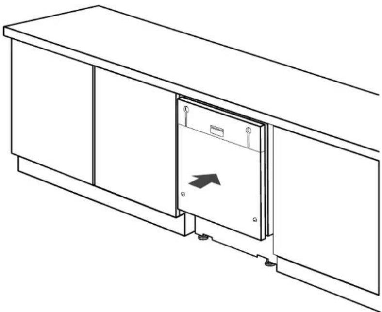 CANDY CIMC E0W 3E53 - Inserimento nel vano incasso - 1