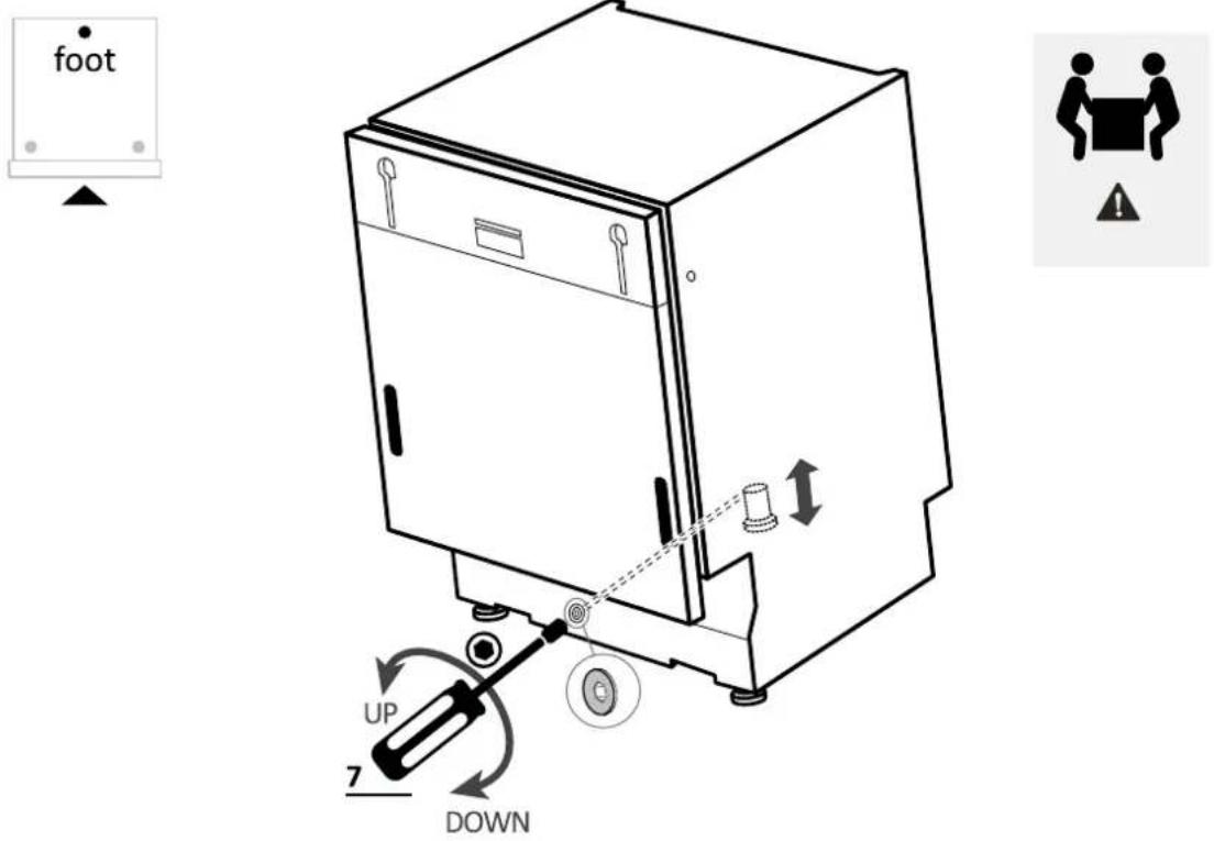 CANDY CIMC E0W 3E53 - Rear foot adjustment - 1