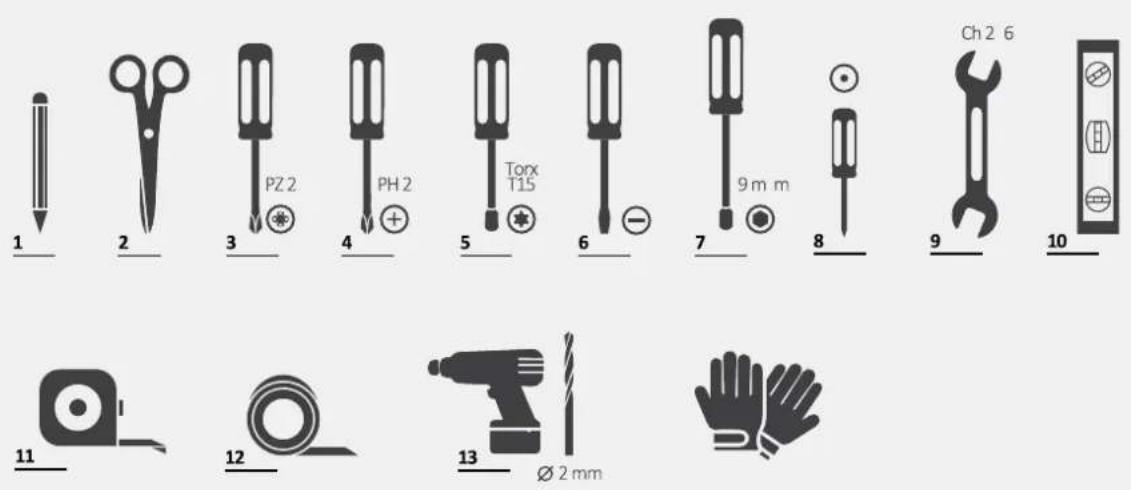CANDY CIMC E0W 3E53 - Installation tools - 1