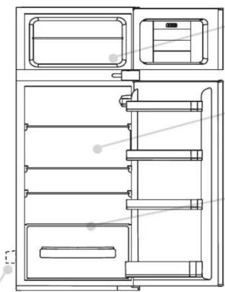 CANDY CTM516EW - Defrosting the refrigerator compartment - 1