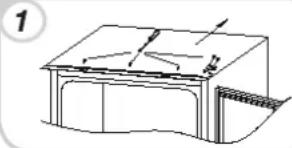 CANDY CTM516EW - INVERSER LE SENS D'OUVERTURE DES PORTES - 1