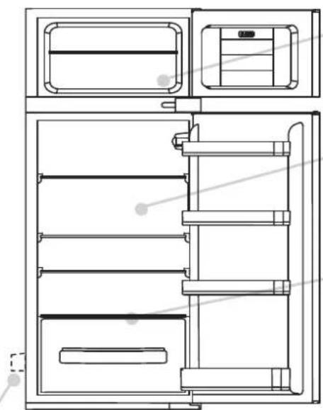 CANDY CTM516EW - Descongelación del compartimento del frigorífico - 1